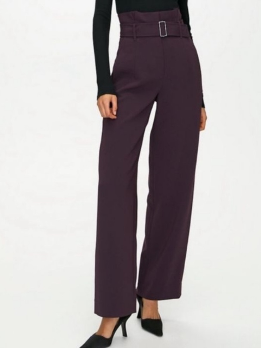 Aritzia Babaton Power Pant Trousers Size 6 Noble Purple *no belt